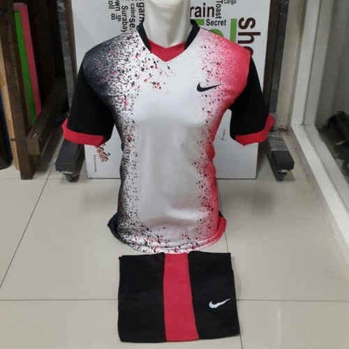 Detail Baju Futsal Warna Pink Hitam Nomer 27