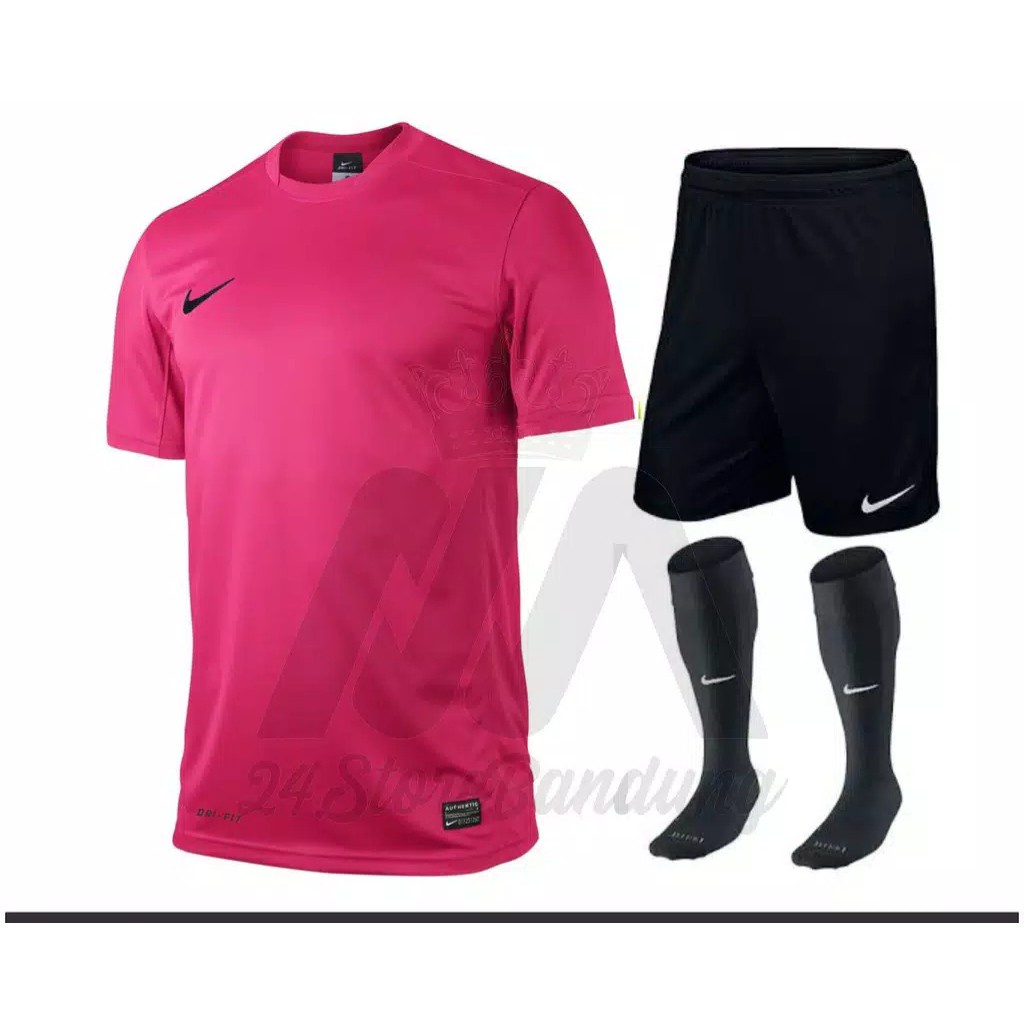 Detail Baju Futsal Warna Pink Hitam Nomer 44