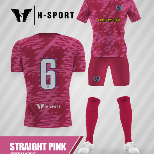 Detail Baju Futsal Warna Pink Hitam Nomer 50