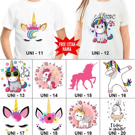 Detail Baju Gambar Unicorn Nomer 47