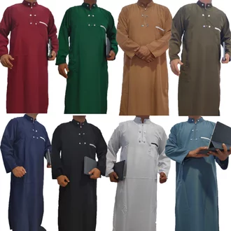 Detail Baju Gamis Arab Laki Laki Nomer 16