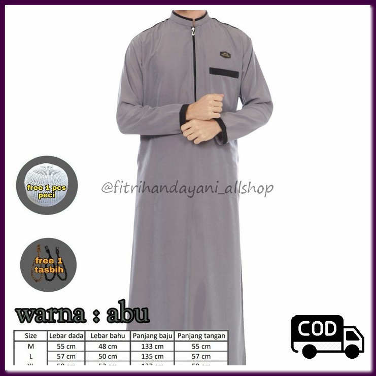 Detail Baju Gamis Arab Laki Laki Nomer 50