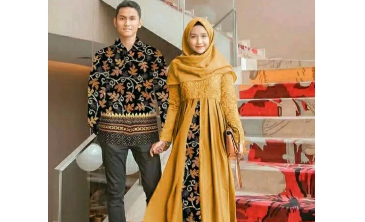 Detail Baju Gamis Batik Pesta Elegan Nomer 51