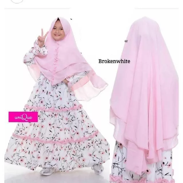 Download Baju Gamis Bunga Bunga Nomer 47