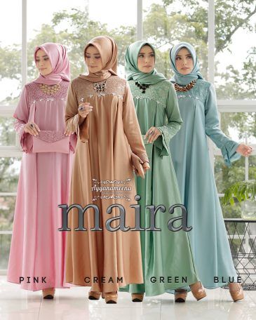 Detail Baju Gamis Pesta Elegan Nomer 2