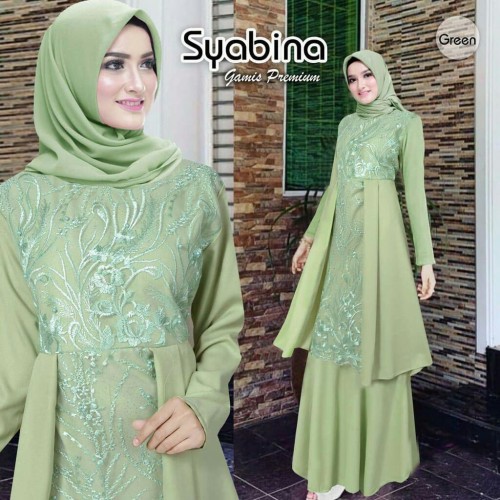 Detail Baju Gamis Pesta Elegan Nomer 11