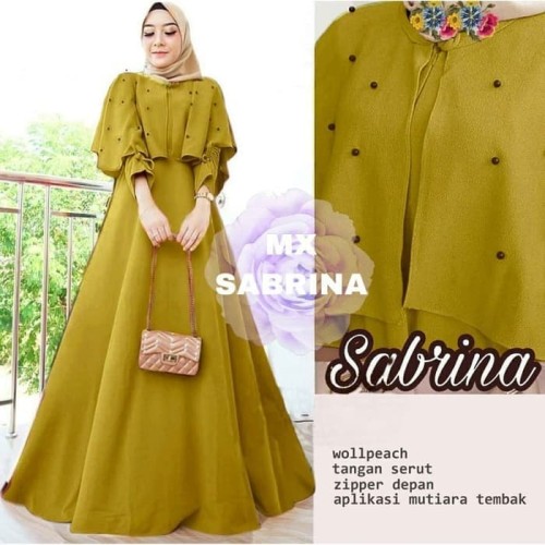 Detail Baju Gamis Pesta Elegan Nomer 22