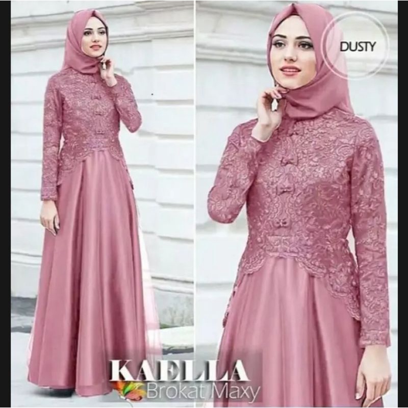 Detail Baju Gamis Pesta Elegan Nomer 33