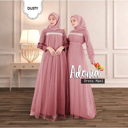 Detail Baju Gamis Pesta Elegan Nomer 41