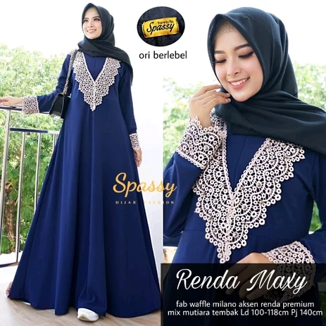 Detail Baju Gamis Renda Nomer 41