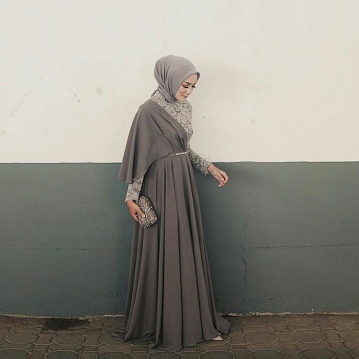 Detail Baju Gamis Selendang Nomer 18