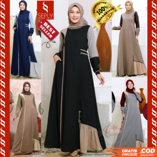 Detail Baju Gamis Simple Elegan Nomer 12