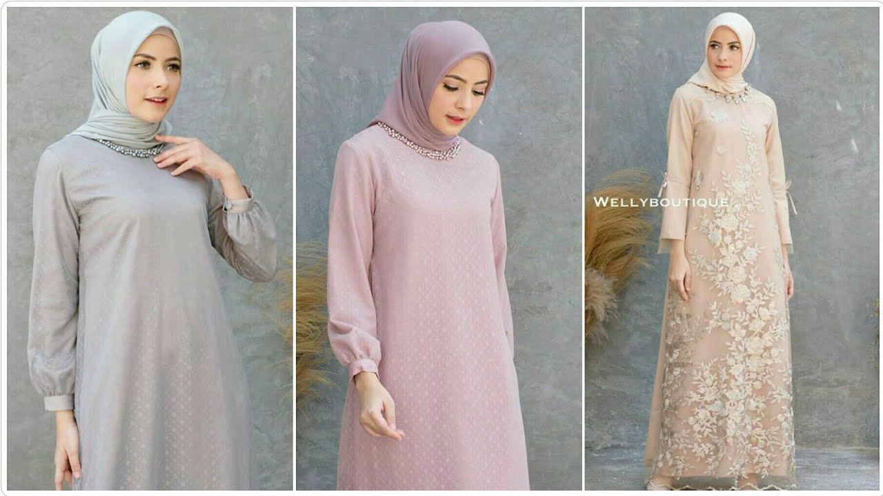 Detail Baju Gamis Simple Elegan Nomer 14