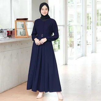 Detail Baju Gamis Simple Elegan Nomer 37