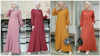 Detail Baju Gamis Simple Elegan Nomer 40