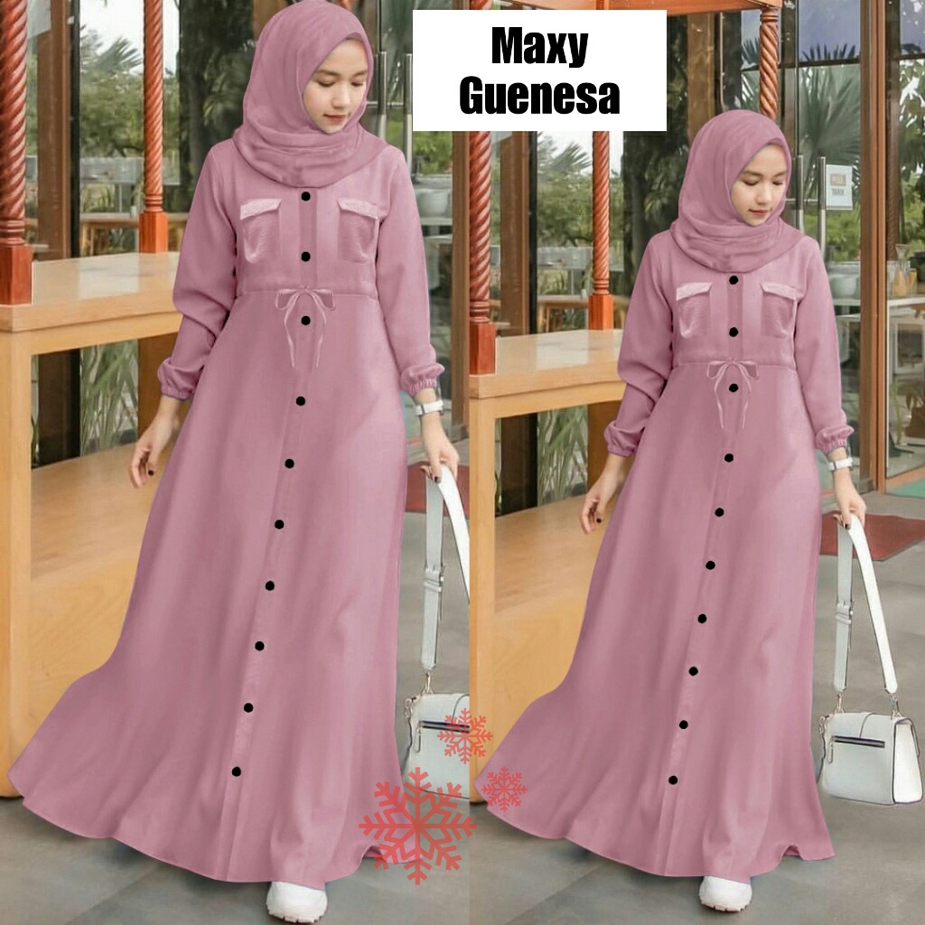 Detail Baju Gamis Simple Elegan Nomer 8