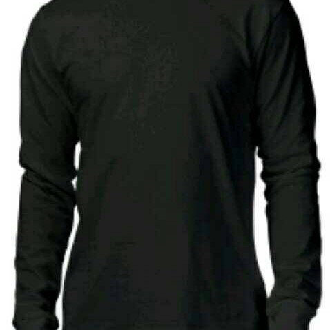 Detail Baju Hitam Lengan Panjang Polos Nomer 49