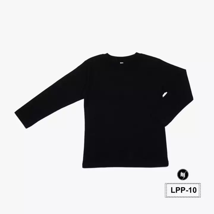 Detail Baju Hitam Lengan Panjang Polos Nomer 54