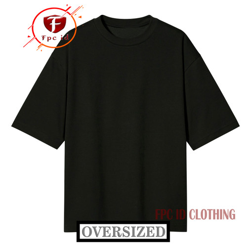 Detail Baju Hitam Polos Oversize Nomer 3