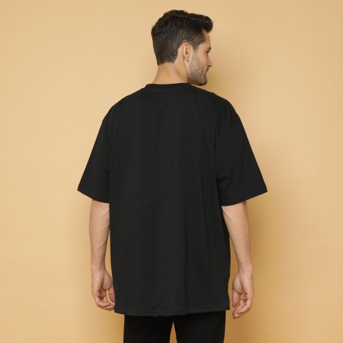 Detail Baju Hitam Polos Oversize Nomer 7