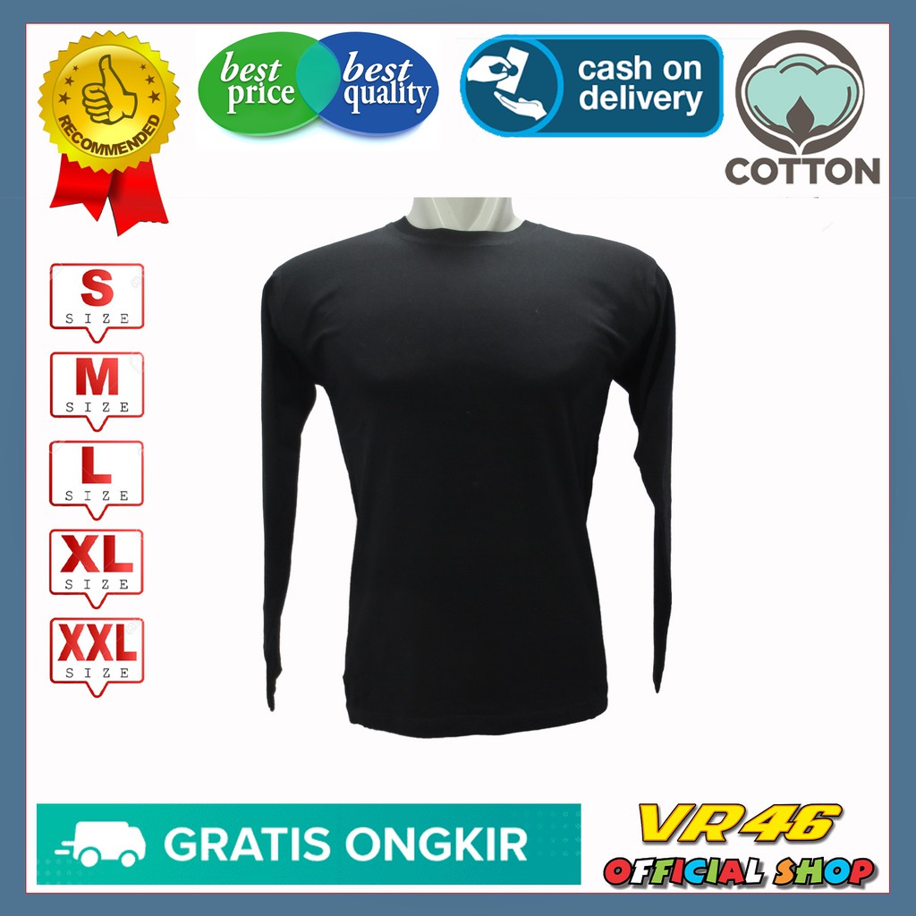 Detail Baju Item Polos Panjang Nomer 47