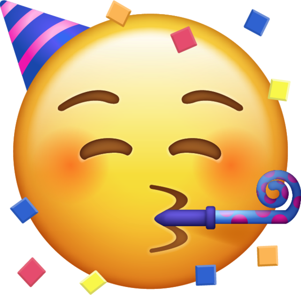 Smiley Party Emoji - KibrisPDR