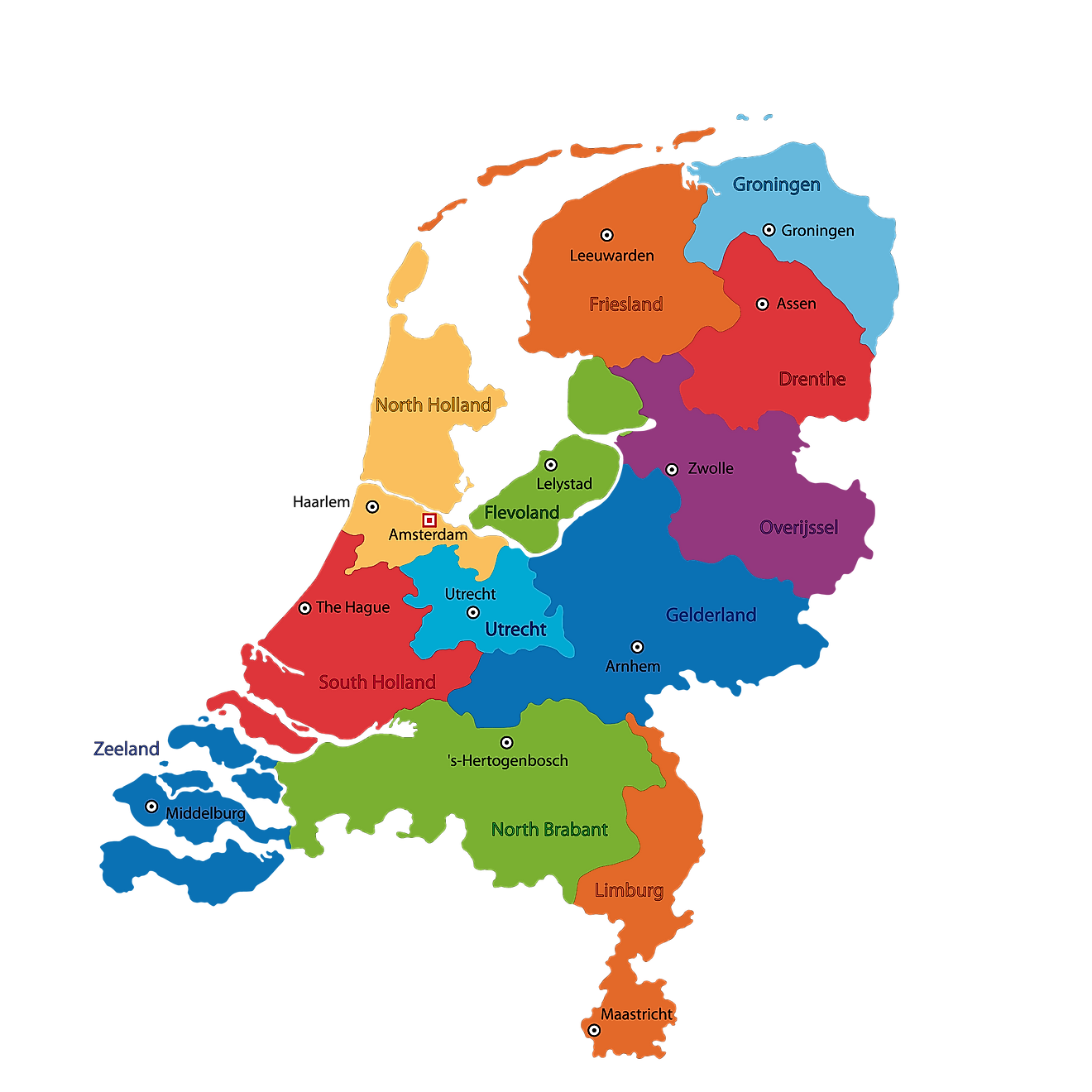Detail Zeeland Holland Karte Nomer 2