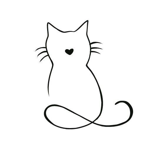 Detail Zeichnen Katze Nomer 6