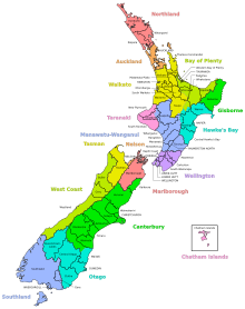 Bezirke Neuseeland - KibrisPDR