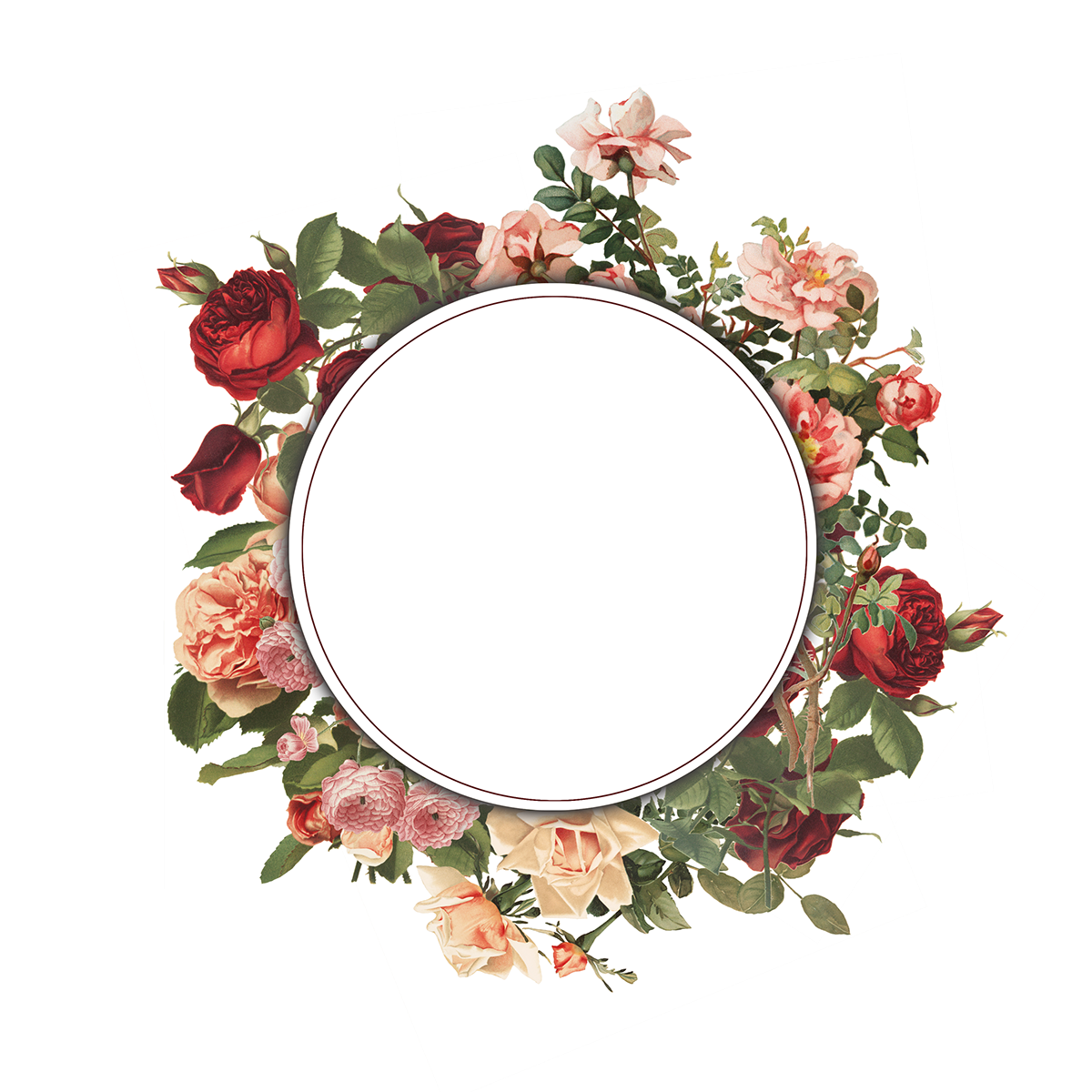 Detail Flowery Frame Nomer 14