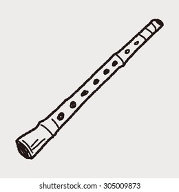 Detail Flute Black And White Clipart Nomer 44