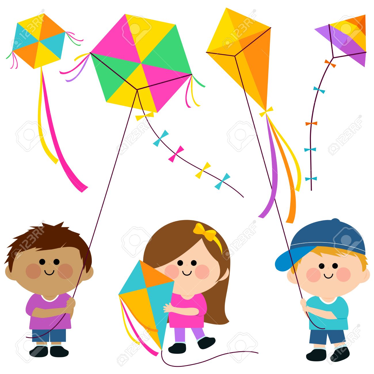 Detail Fly A Kite Clipart Nomer 29