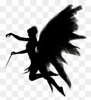 Detail Flying Angel Clipart Black And White Nomer 20