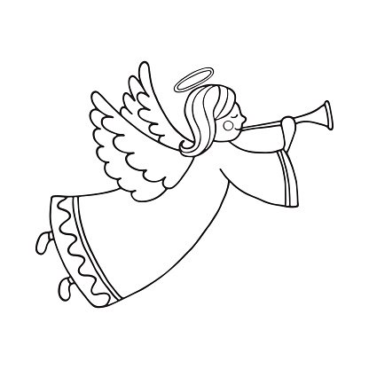 Detail Flying Angels Clipart Nomer 10