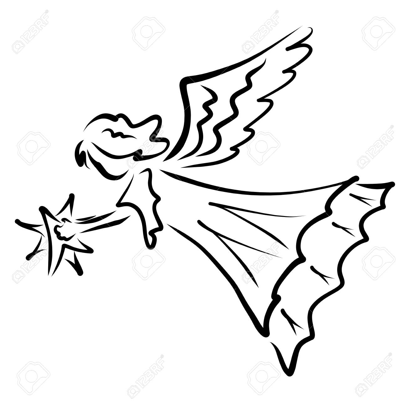 Detail Flying Angels Clipart Nomer 17