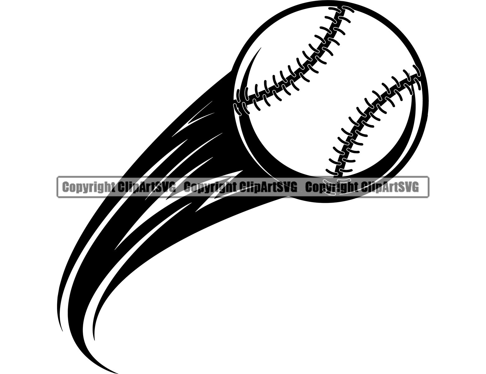 Detail Flying Baseball Clipart Nomer 8