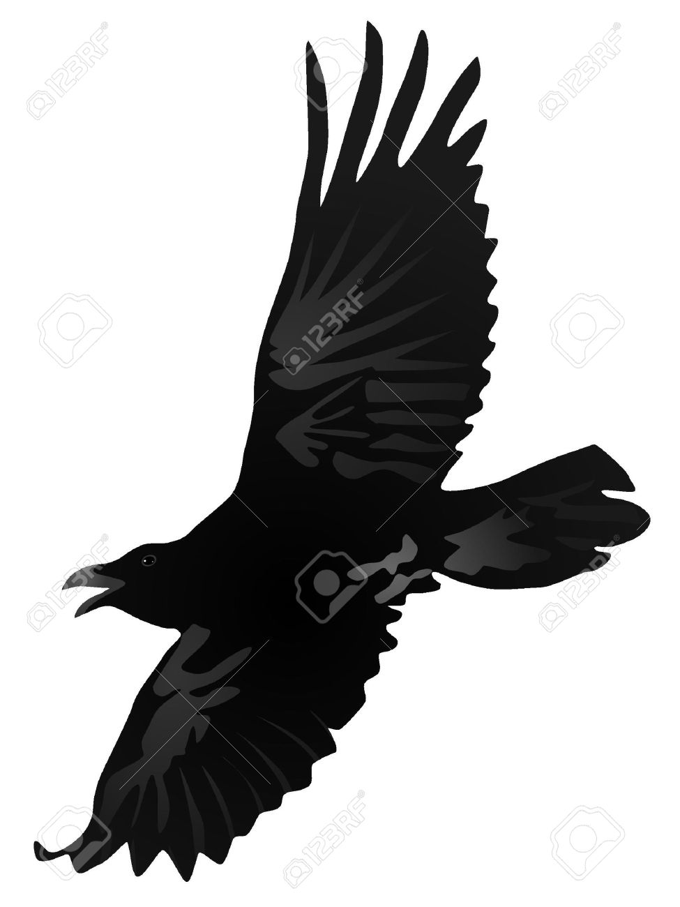 Detail Flying Crow Clipart Nomer 34