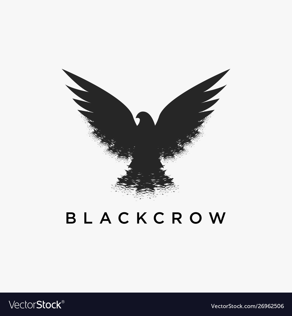 Detail Flying Crow Vector Nomer 23