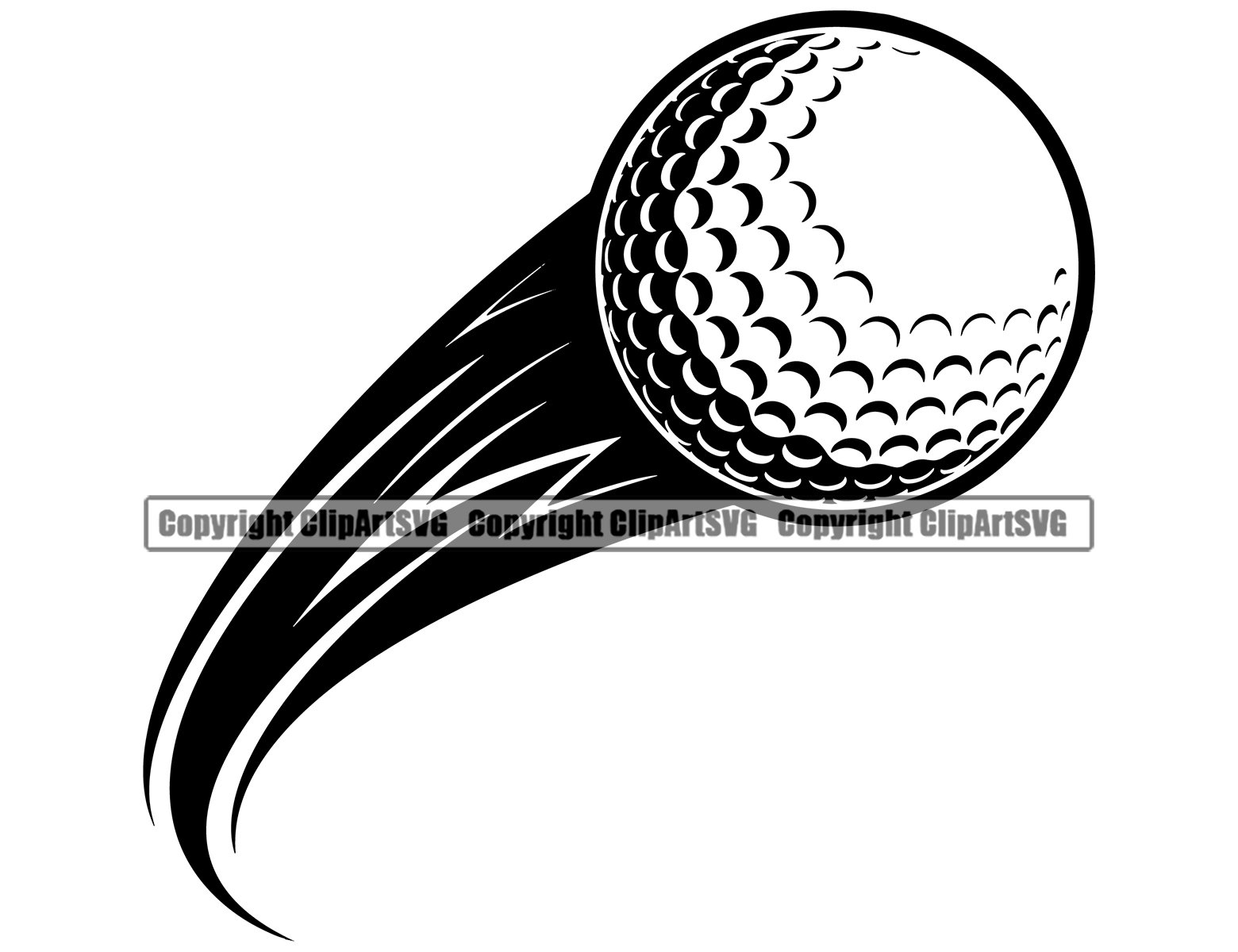 Detail Flying Golf Ball Clipart Nomer 2