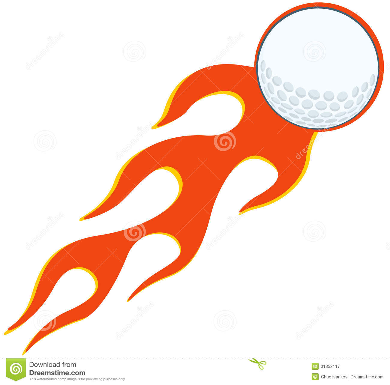 Detail Flying Golf Ball Clipart Nomer 33