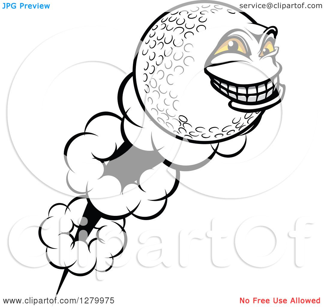 Detail Flying Golf Ball Clipart Nomer 53