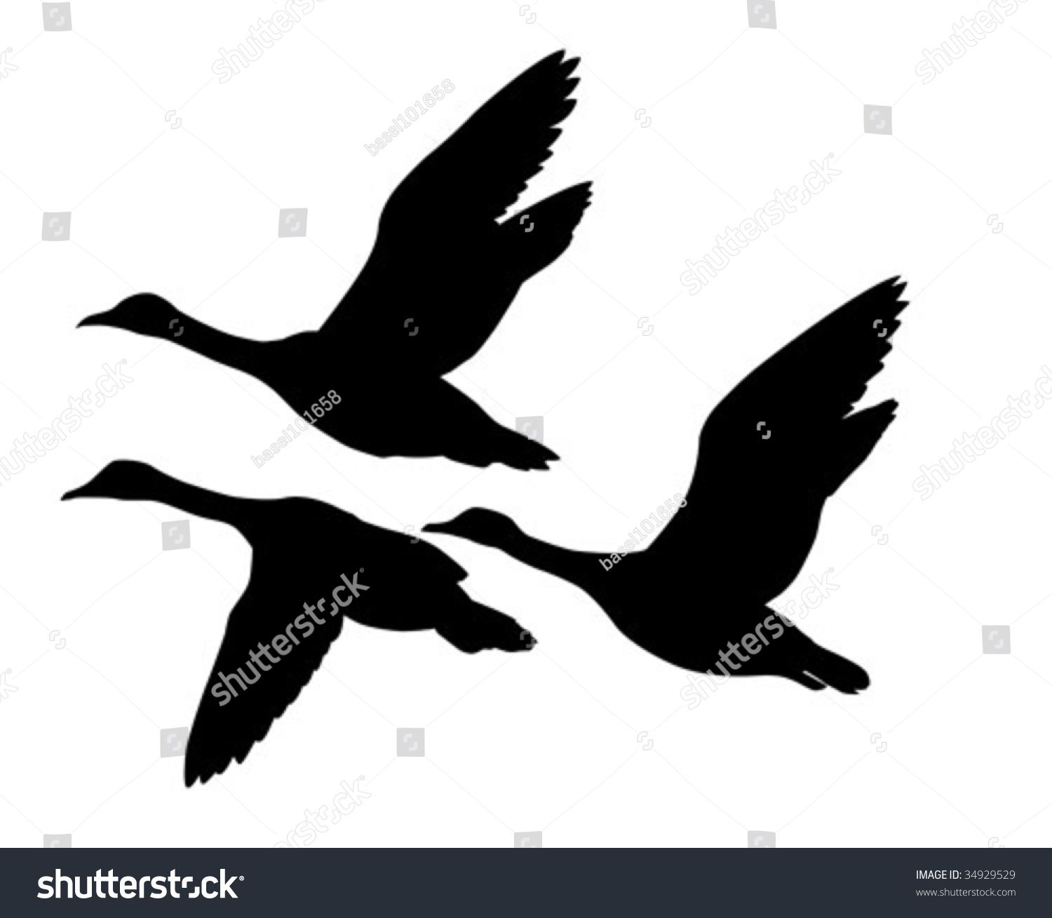 Detail Flying Goose Vector Nomer 16