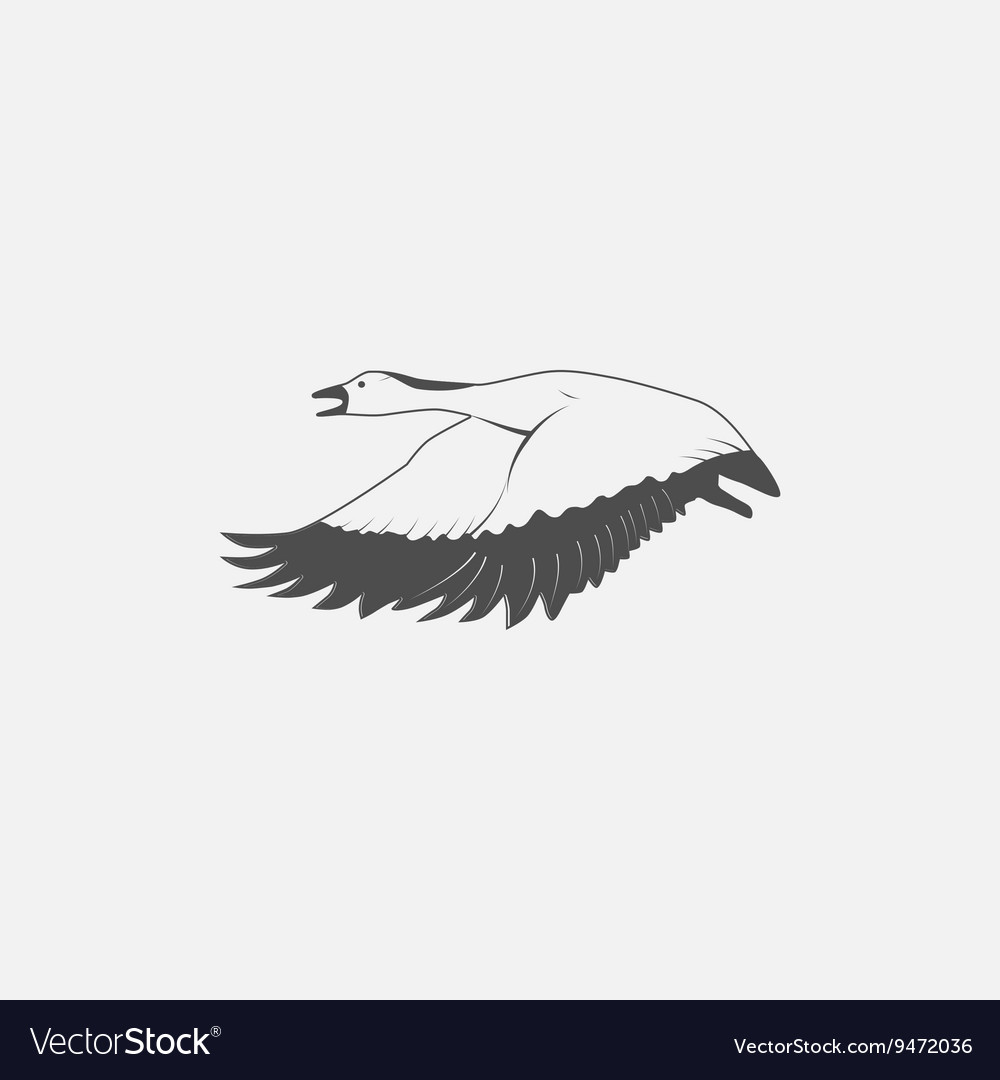 Detail Flying Goose Vector Nomer 22