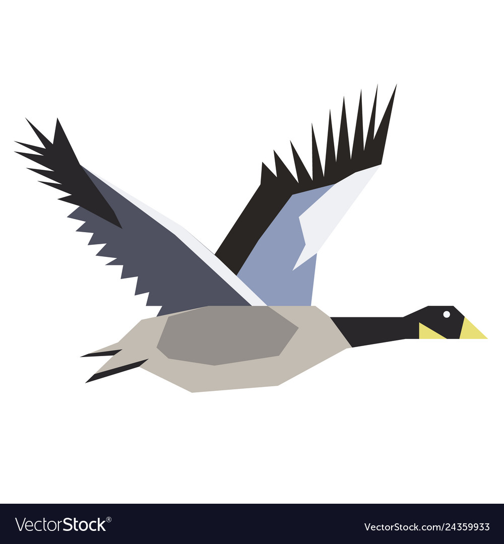 Detail Flying Goose Vector Nomer 6