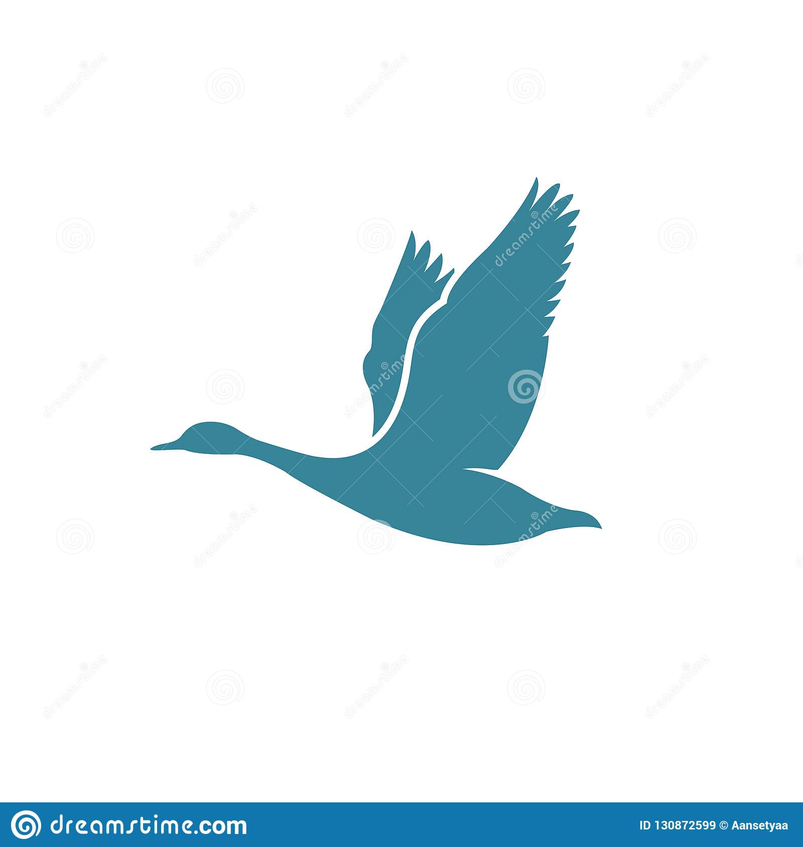 Detail Flying Goose Vector Nomer 8