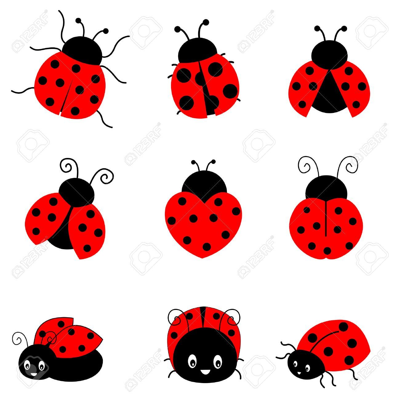 Detail Flying Ladybug Clipart Nomer 43