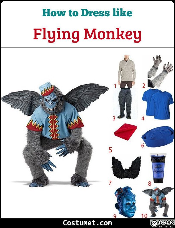 Detail Flying Monkey Vest And Hat Nomer 5