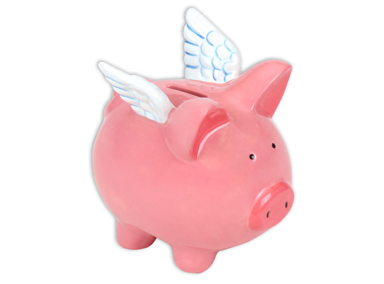 Flying Pig Piggy Bank - KibrisPDR