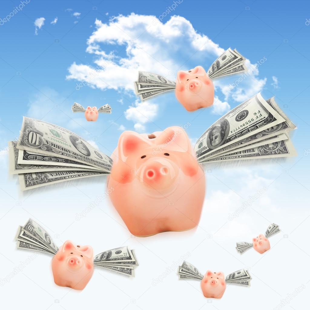 Detail Flying Pig Piggy Bank Nomer 9