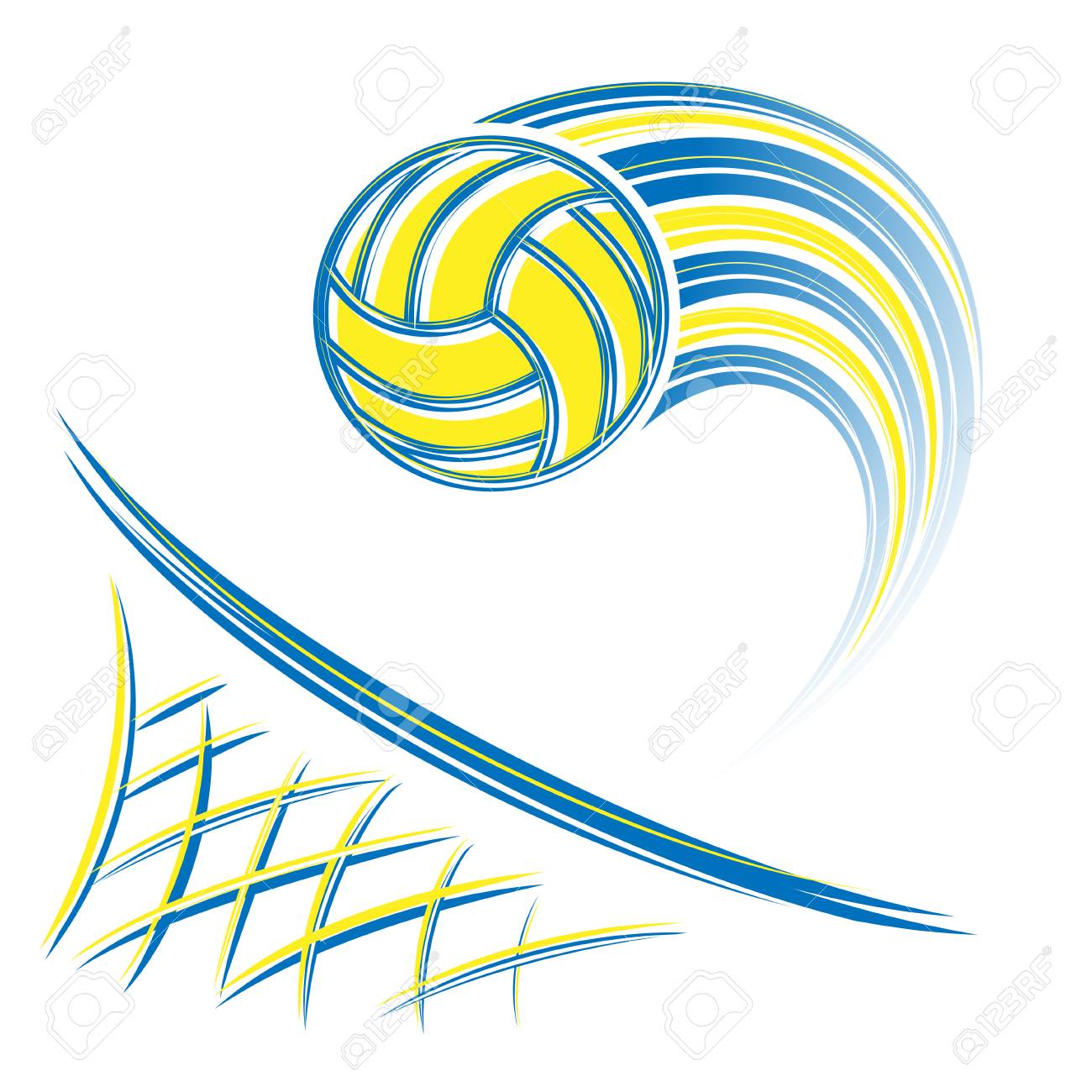 Detail Flying Volleyball Clipart Nomer 3